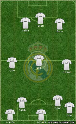 Real Madrid C.F. Formation 2011
