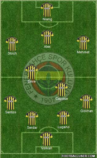 Fenerbahçe SK Formation 2011