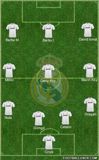 Real Madrid C.F. Formation 2011