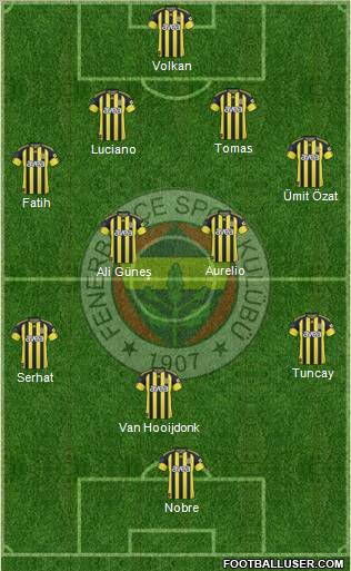 Fenerbahçe SK Formation 2011