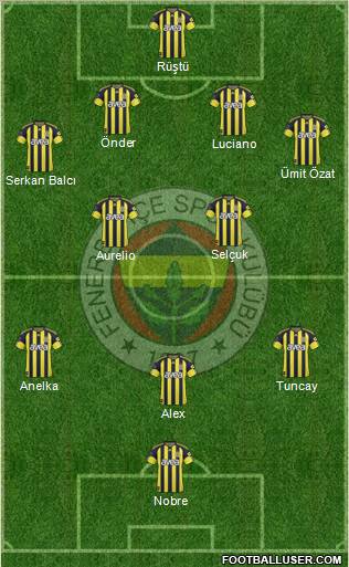 Fenerbahçe SK Formation 2011
