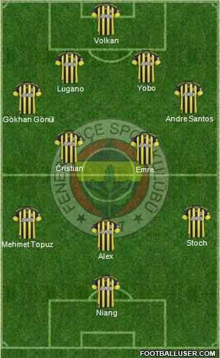 Fenerbahçe SK Formation 2011