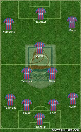 Stade Malherbe Caen Basse-Normandie football formation