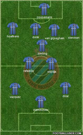 Club Brugge KV Formation 2011