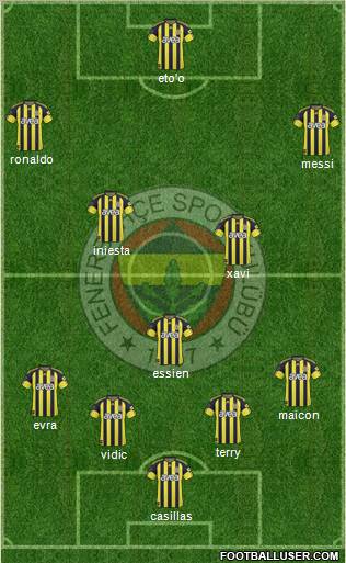 Fenerbahçe SK Formation 2011
