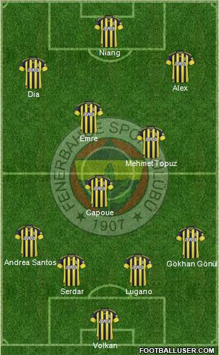 Fenerbahçe SK Formation 2011