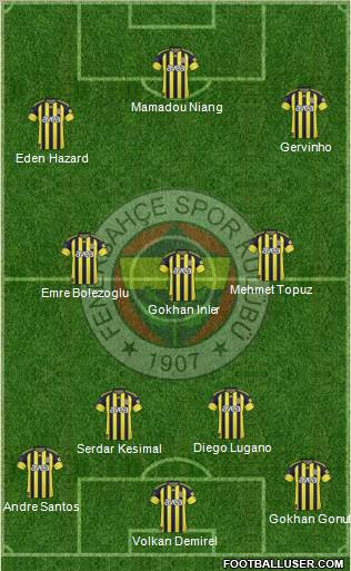 Fenerbahçe SK Formation 2011