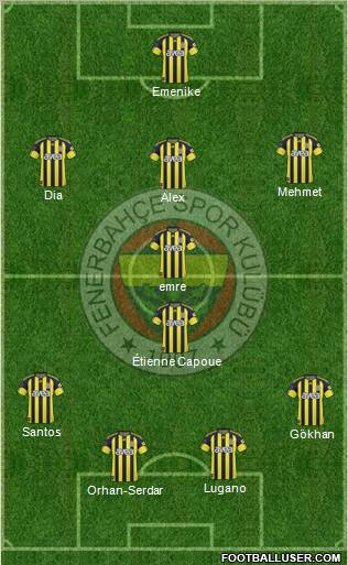 Fenerbahçe SK Formation 2011