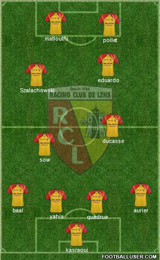 Racing Club de Lens Formation 2011