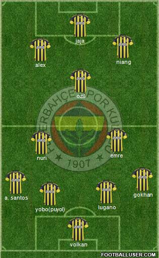 Fenerbahçe SK Formation 2011