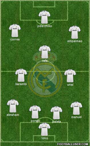 Real Madrid C.F. Formation 2011