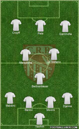 Chabab Riadhi Belouizdad 4-3-2-1 football formation