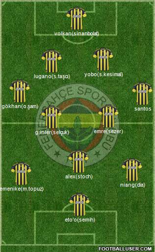 Fenerbahçe SK Formation 2011