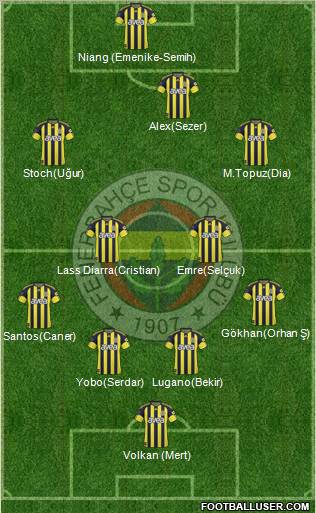 Fenerbahçe SK Formation 2011