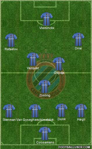 Club Brugge KV Formation 2011