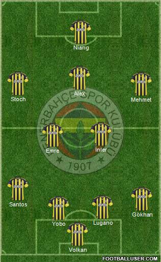 Fenerbahçe SK Formation 2011
