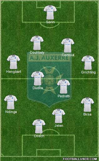 A.J. Auxerre Formation 2011