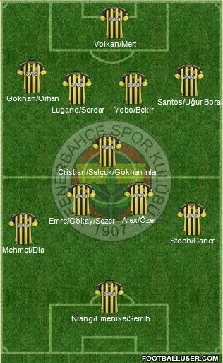 Fenerbahçe SK Formation 2011