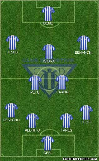 C.D. Leganés S.A.D. 4-2-3-1 football formation