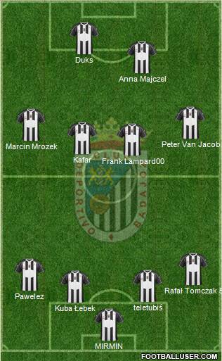 C.D. Badajoz S.A.D. Formation 2011