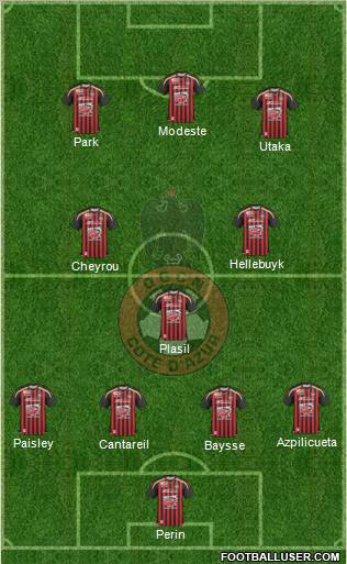 OGC Nice Côte d'Azur football formation