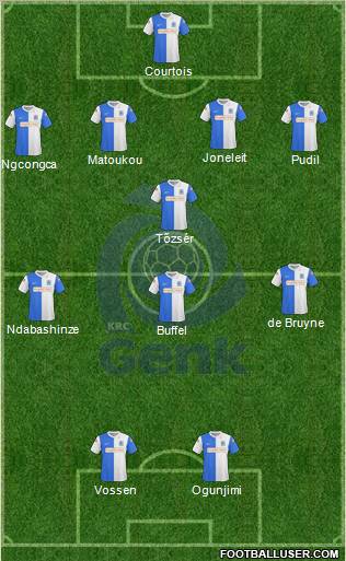 K Racing Club Genk football formation