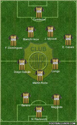 Olimpo de Bahía Blanca football formation