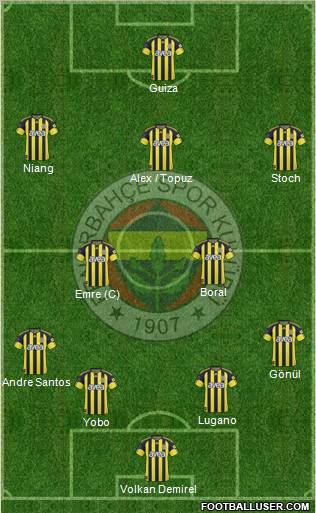 Fenerbahçe SK Formation 2011