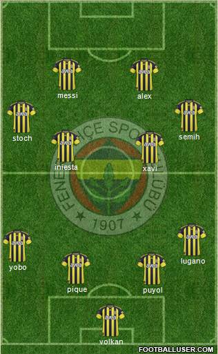 Fenerbahçe SK Formation 2011