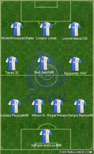 K Racing Club Genk football formation