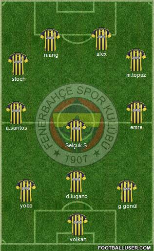 Fenerbahçe SK Formation 2011