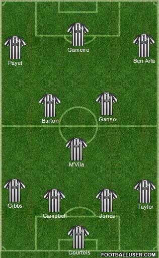 Newcastle United Formation 2011