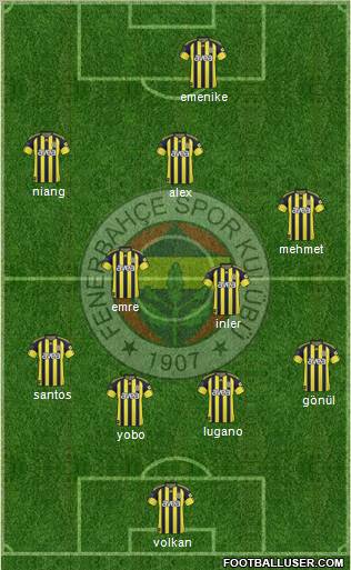 Fenerbahçe SK Formation 2011