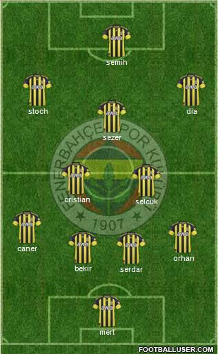 Fenerbahçe SK Formation 2011