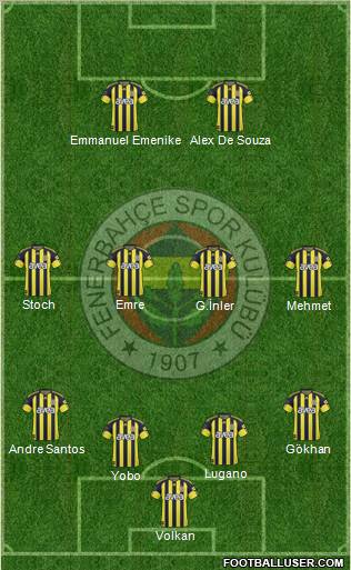 Fenerbahçe SK Formation 2011