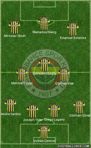 Fenerbahçe SK Formation 2011