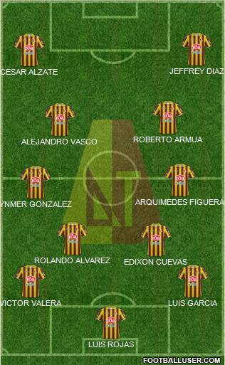 CC Deportes Tolima Formation 2011