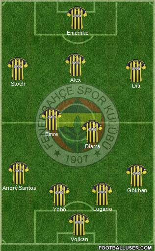 Fenerbahçe SK Formation 2011