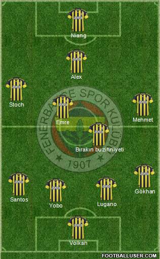 Fenerbahçe SK Formation 2011