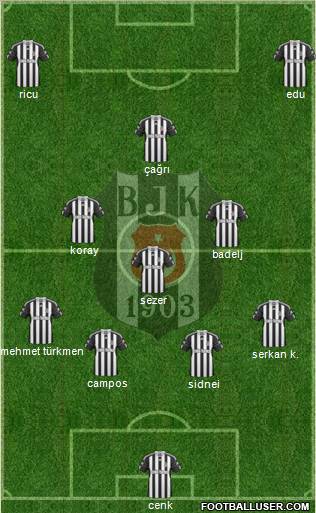 Besiktas JK Formation 2011