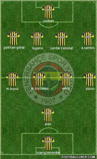 Fenerbahçe SK Formation 2011