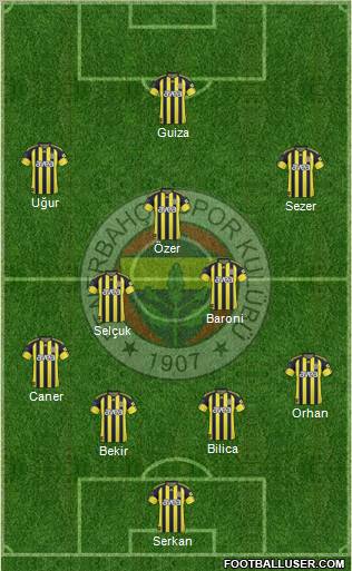 Fenerbahçe SK Formation 2011