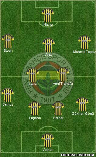 Fenerbahçe SK Formation 2011