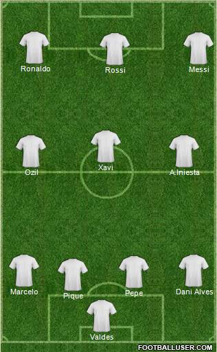 Pro Evolution Soccer Team Formation 2011