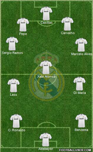 Real Madrid C.F. Formation 2011