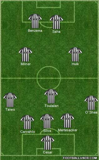 Newcastle United Formation 2011