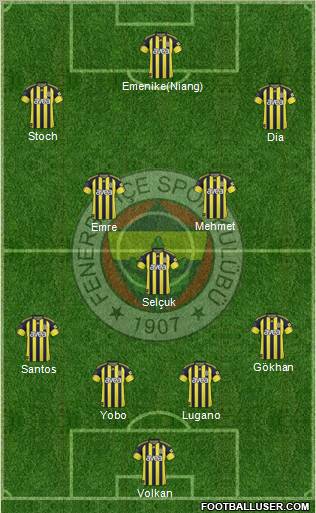 Fenerbahçe SK Formation 2011