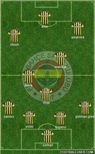 Fenerbahçe SK Formation 2011