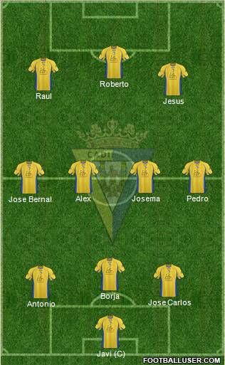 Cádiz C.F., S.A.D. Formation 2011