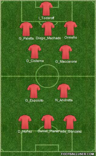 Deportivo Santamarina Formation 2011